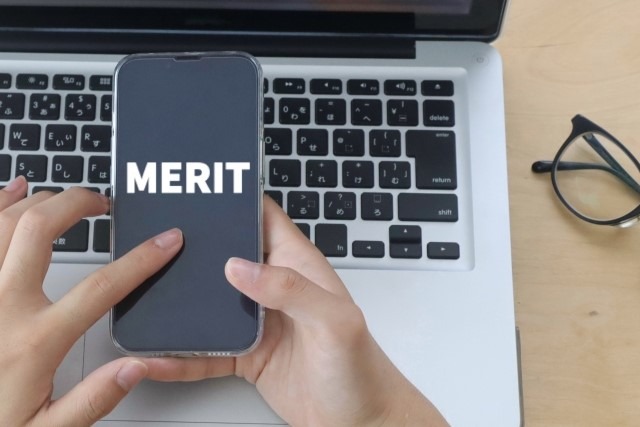 「MERIT」が表示された画像